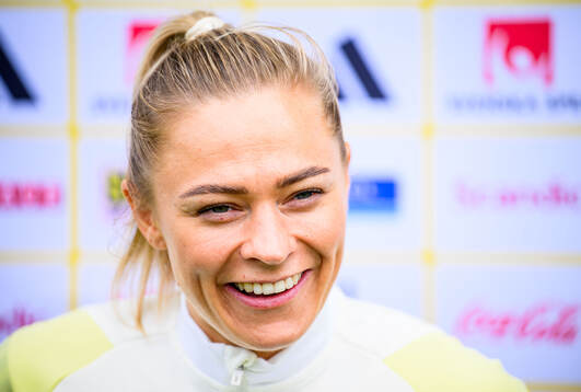 Fridolina Rolfö of Sweden at a training session