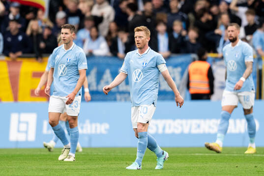 Malmö FFs Anders Christiansen deppar