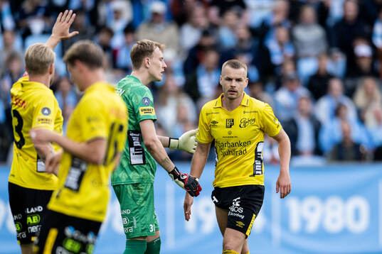 Elfsborgs målvakt Marcus Bundgaard Sörensen och Gustav