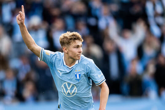 Malmö FFs Hugo Bolin jublar