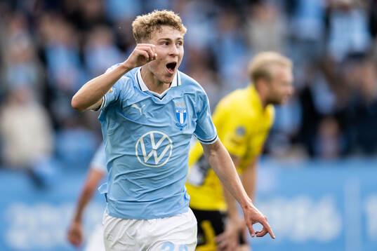 Malmö FFs Hugo Bolin jublar