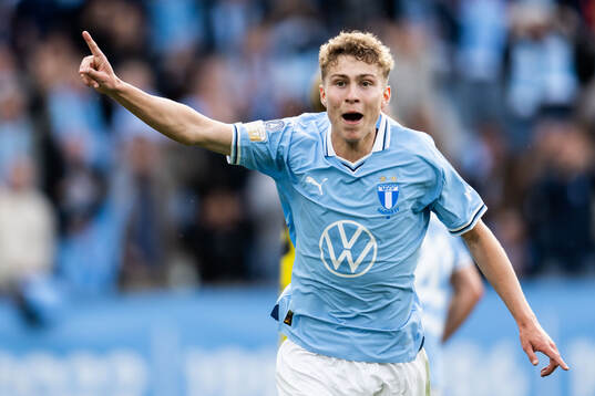 Malmö FFs Hugo Bolin jublar