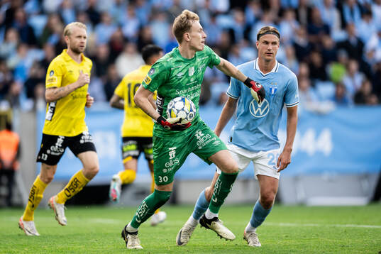 Elfsborgs målvakt Marcus Bundgaard Sörensen och Malmö