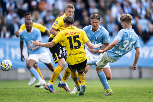 Malmö FFs Hugo Bolin gör 1-1