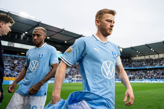 Malmö FFs Derek Cornelius och Anders Christiansen