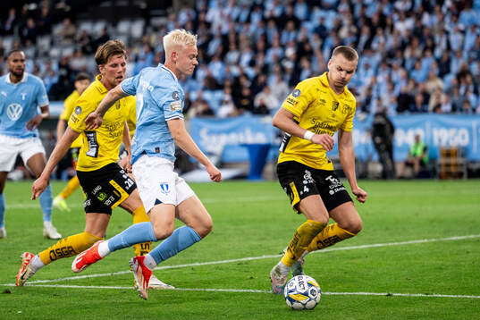 Malmö FFs Otto Rosengren och Elfsborgs Gustav Henriksson