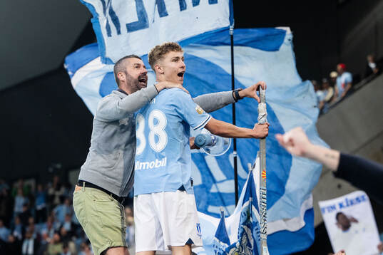 Malmö FFs Hugo Bolin jublar