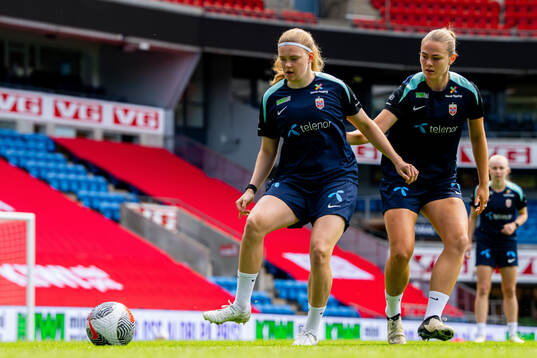 Signe Gaupset and Marthine Østenstad of the Norwegian