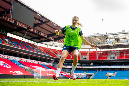 Ada Hegerberg of the Norwegian women's national football
