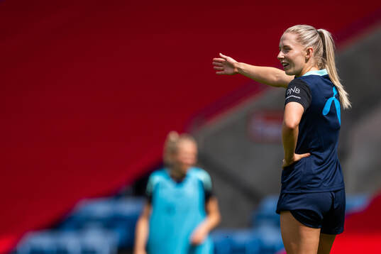 Thea Bjelde of the Norwegian women's national football team