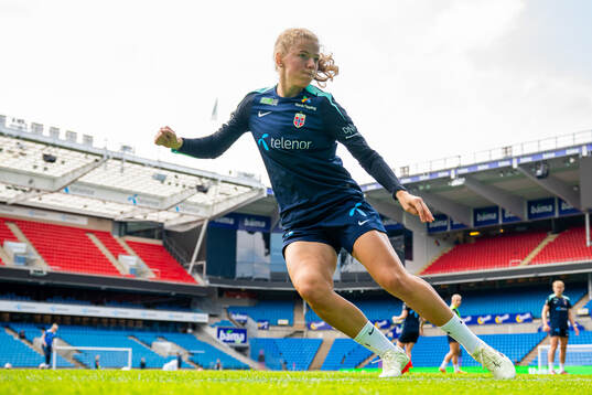 Justine Kielland of the Norwegian women's national football