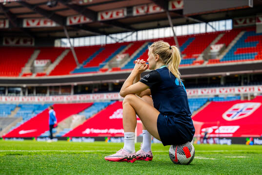 Ada Hegerberg of the Norwegian women's national football