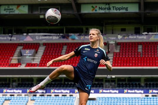 Ada Hegerberg of the Norwegian women's national football