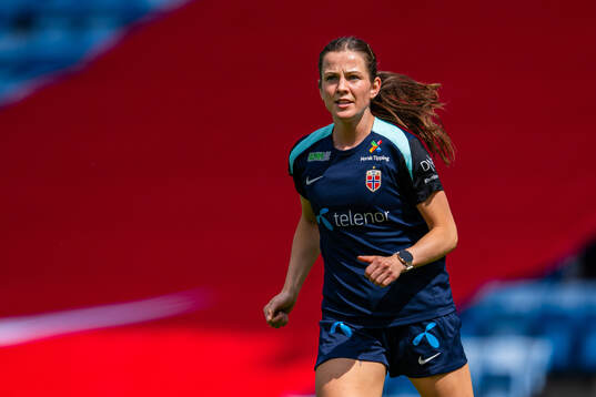 Tuva Hansen of the Norwegian women's national football team