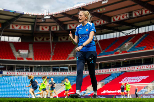Gemma Grainger, head coach of the Norwegian women's