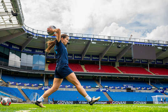 Tuva Hansen of the Norwegian women's national football team