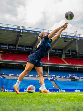 Thea Bjelde of the Norwegian women's national football team