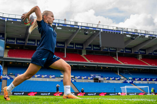 Thea Bjelde of the Norwegian women's national football team