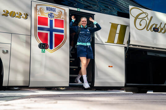 Signe Gaupset of the Norwegian women's national football