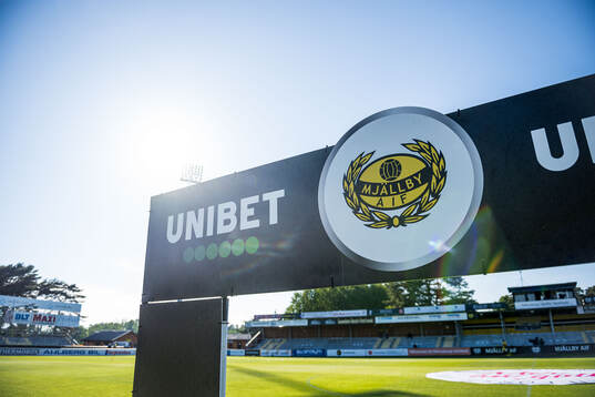 Unibet- och Mjällbylogotyp