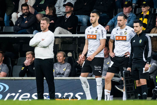 Häckens tränare Pål Arne Johansen, Srdjan Hrstic och
