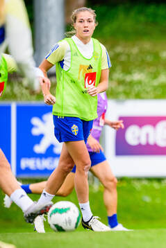 Filippa Angeldahl of Sweden at a training session