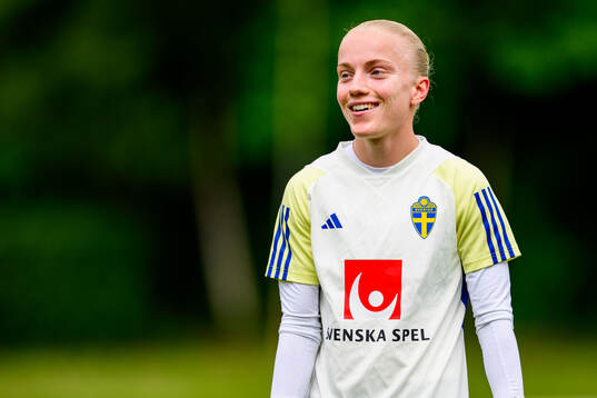 Anna Sandberg of Sweden at a training session