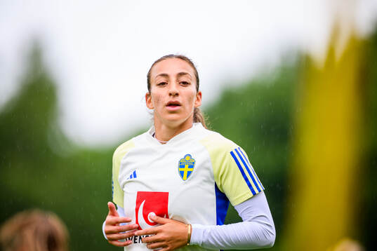 Rusul Rosa Kafaji of Sweden at a training session