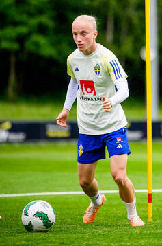 Anna Sandberg of Sweden at a training session