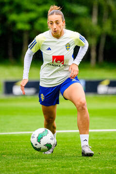 Rusul Rosa Kafaji of Sweden at a training session