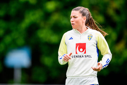 Pauline Hammarlund of Sweden at a training session