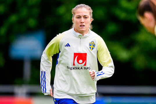 Filippa Angeldahl of Sweden at a training session