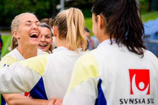 Magdalena Eriksson of Sweden at a training session
