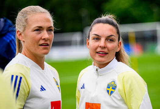 Magdalena Eriksson and Johanna Rytting Kaneryd of Sweden at
