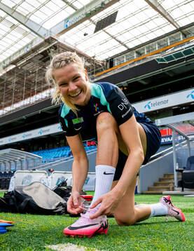 Ada Hegerberg of the Norwegian women's national football