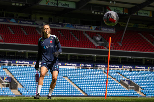 Goalkeeper Cecilie Fiskerstrand of the Norwegian women's