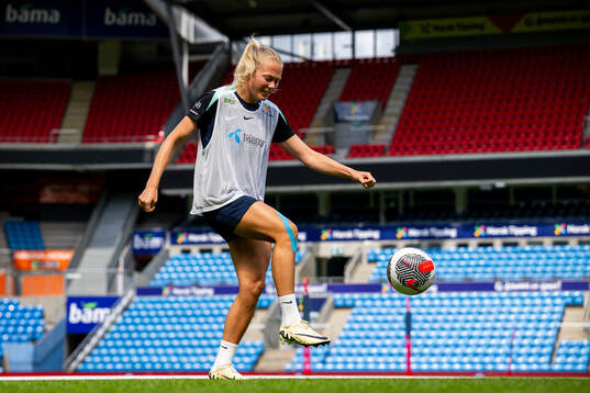 Guro Bergsvand of the Norwegian women's national football