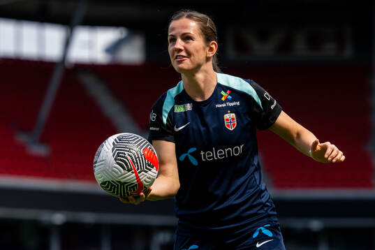 Tuva Hansen of the Norwegian women's national football team