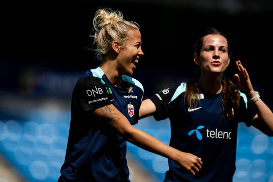 Celin Bizet Ildhusøy and Tuva Hansen of the Norwegian