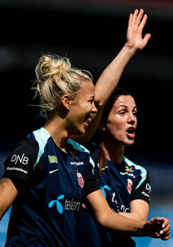 Celin Bizet Ildhusøy and Tuva Hansen of the Norwegian