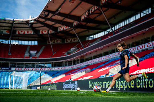 Guro Reiten of the Norwegian women's national football team