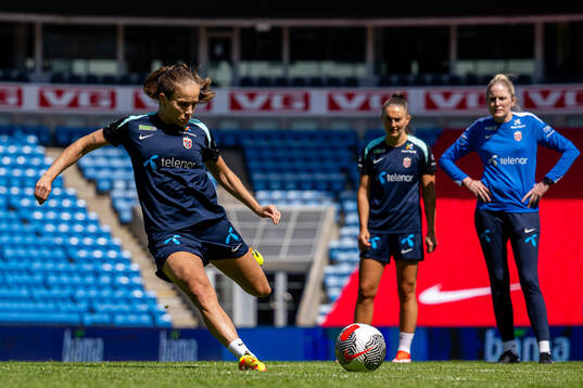 Guro Reiten of the Norwegian women's national football team