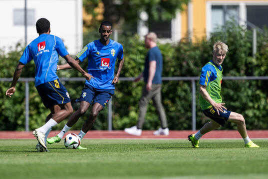 Alexander Isak of the Swedish men's national football team
