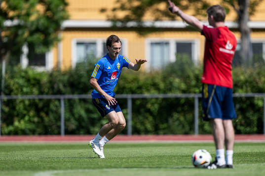 Hjalmar Ekdal of the Swedish men's national football team