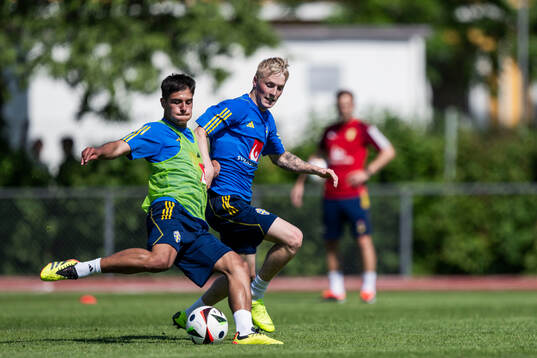 Matteo Perez Vinlöf and Melker Widell of the Swedish men's