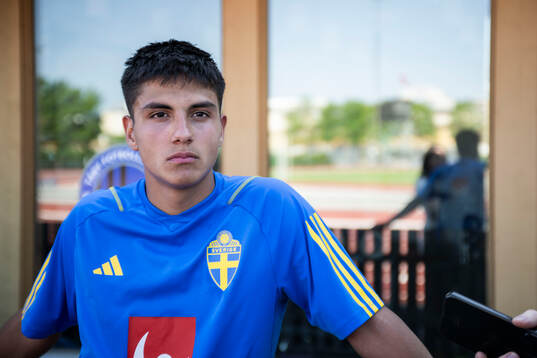 Matteo Perez Vinlöf of the Swedish men's national football