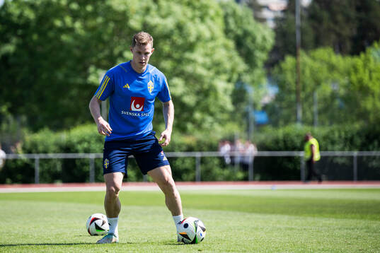 Emil Krafth of the Swedish men's national football team