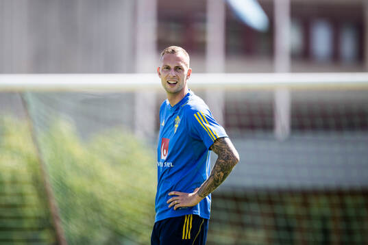 Gustaf Nilsson of the Swedish men's national football team