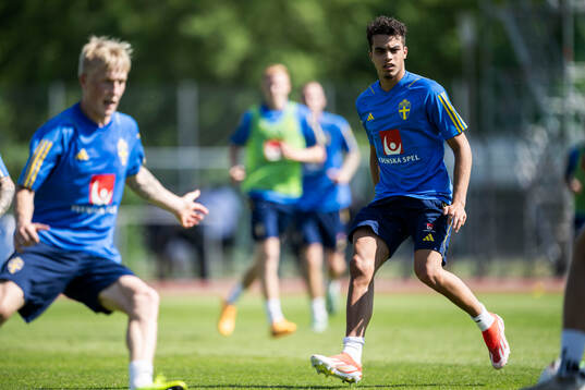 Yasin Ayari of the Swedish men's national football team