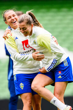 Julia Zigiotti Olme and Linda Sembrant of Sweden